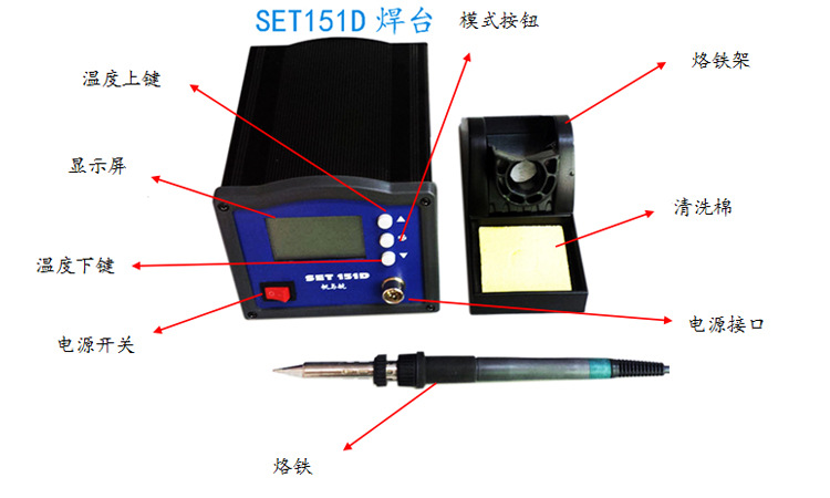  SET151D大功率高溫無鉛焊臺功能介紹